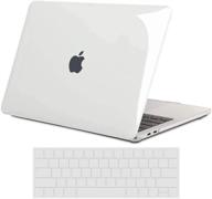 🖥️ tecool macbook pro 13 inch case - crystal clear, slim hard shell cover for macbook pro 13 with touch bar, model a2159 a1989 a1706, 2019 2018 2017 2016 release, including keyboard cover logo
