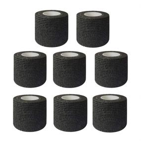 img 4 attached to 🖤 Beoncall Tattoo Grip Tape - Black Disposable Wrap for Tattoo Machine Grip Accessories and Sports Bandage