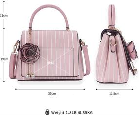 img 3 attached to Multiple Pockets Handbag Fashion Shoulder Women's Handbags & Wallets for Totes