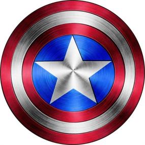 img 1 attached to Captain America Shield Vinyl Sticker Exterior Accessories