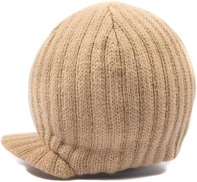 img 1 attached to Knuckleheads Gray Boy's Baby Visor Beanie Hat with Stripes Detail - Designed for Maximum Love and Style