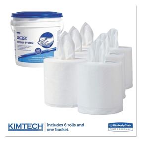 img 3 attached to 🧪 Kimberly-Clark Professional Science WetTask Cleaning & Disinfecting System, 12x12.5, 90 Sheets/Roll, Pack of 6 Rolls