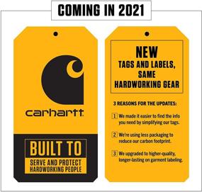 img 1 attached to Толстовка средней плотности Carhartt с воротником-стойкой на молнии в четверть