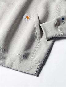 img 2 attached to Толстовка средней плотности Carhartt с воротником-стойкой на молнии в четверть