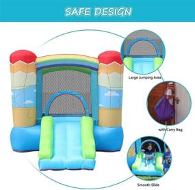 img 1 attached to FBSPORT Inflatable Bouncer Jumping Outdoor