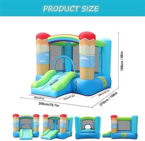 img 2 attached to FBSPORT Inflatable Bouncer Jumping Outdoor