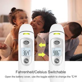 img 1 attached to 🌡️ Infrared Thermometer: Accurate Fever Reading for Babies, Children, Adults - Indoor & Outdoor Use