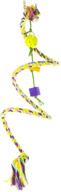 🦜 colorful bungee rope bird toy - perfect for keets, tiels, quakers, conures, african greys, amazons, cockatoos, macaws & all sized birds - choose the right size! logo