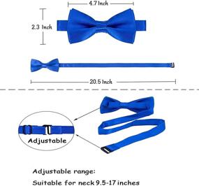 img 2 attached to Набор подстаканников и галстуков для милых детей: необходимые аксессуары для мальчиков и подтяжки