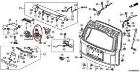 img 1 attached to Trunk Actuator Tailgate Honda 74800 SMG G01