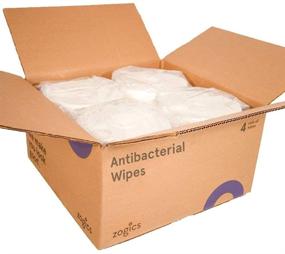 img 2 attached to Zogics Antibacterial Wipes: EPA Registered Disinfecting Wipes for Surface & Equipment (4 Rolls, 3,200 Wipes)