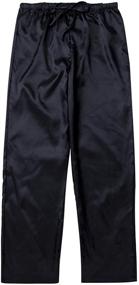 img 3 attached to 👖 Men's Medium Lounge Satin Pyjama Bottoms – Ideal for Sleep & Casual Relaxation