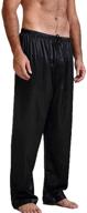 👖 men's medium lounge satin pyjama bottoms – ideal for sleep & casual relaxation logo