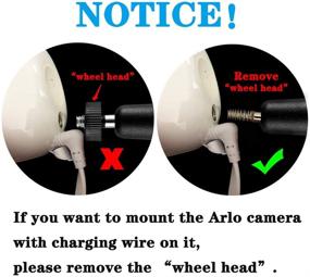 img 1 attached to 📷 4-Pack Black Adjustable Aluminium Alloy Camera Mount for Arlo, Arlo Pro, Arlo Pro 2, Arlo Pro 3, Arlo Ultra Surveillance Camera - Indoor/Outdoor Security Metal Wall Mount