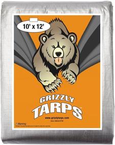 img 4 attached to 🌧️ B-Air Grizzly Tarp - High-Quality 10 Mil Waterproof Tarp, Silver - Versatile 10x12 Feet for Multiple Applications