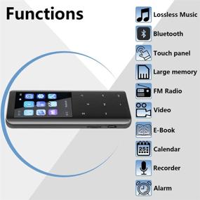 img 3 attached to 32GB Mp3 Player with Bluetooth: Lightweight Portable Digital Music Player for Walking and Running, featuring Lossless Audio, Metal Shell, Touch Buttons, and TF Card Expansion