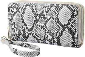 img 4 attached to 🐊 Heaye Crocodile Alligator Embossed Wristlet Women's Handbags & Wallets: Chic and Versatile Accessories