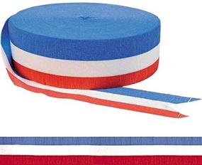 img 1 attached to White Patriotic Crepe Paper Streamers