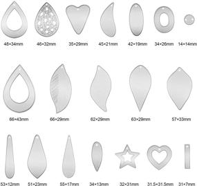 img 2 attached to Earring Earrings Template Teardrop Supplies