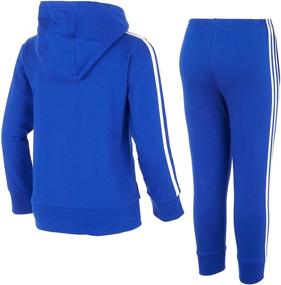img 3 attached to Active Boys' Clothing: Adidas French Hooded Jacket Joggers