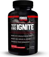 💪 test x180 ignite: the ultimate total testosterone booster for men with fenugreek seed and green tea extract, ideal for building lean muscle, boosting energy, and enhancing performance - force factor (120 count) logo
