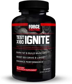 img 4 attached to 💪 Test X180 Ignite: The Ultimate Total Testosterone Booster for Men with Fenugreek Seed and Green Tea Extract, Ideal for Building Lean Muscle, Boosting Energy, and Enhancing Performance - Force Factor (120 Count)