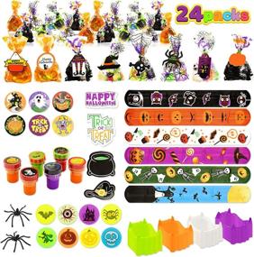 img 4 attached to Halloween Prefilled Including Stickers Bracelets Party Supplies