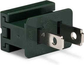 img 1 attached to 🔌 Holiday Lighting Outlet Green Male Slip Plug, Zip Plug, Vampire Plug, Gilbert Plug, Slide Plug (5, SPT-1)