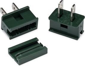 img 2 attached to 🔌 Holiday Lighting Outlet Green Male Slip Plug, Zip Plug, Vampire Plug, Gilbert Plug, Slide Plug (5, SPT-1)