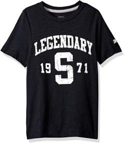 img 1 attached to 👕 Distressed Legendary Logo T-Shirt for Boys, Short Sleeve - Amazon Exclusive