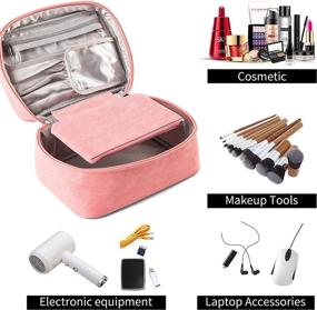 img 1 attached to 💧 Waterproof Portable Cosmetic Travel Organizer