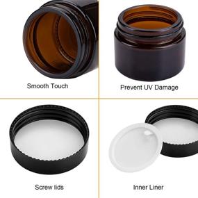 img 2 attached to 💄 Encheng Amber Cosmetic Liners Containers: Stylish Storage Solution for Makeup