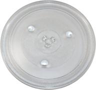 🍽️ 12-3/8 inch glass turntable tray: compatible with hamilton beach p100n30 series microwaves - hqrp replacement plate 315mm logo