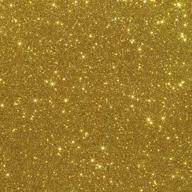 🌟 5-pack glitter iron-on heat transfer vinyl sheets (gold), 10x12 inches logo