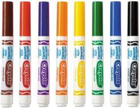 img 1 attached to ✏️ Crayola 587808 Broad Line Washable Markers, Set of 8 Classic Colors - Case of 24