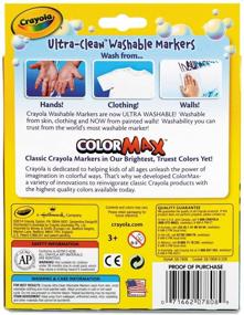 img 2 attached to ✏️ Crayola 587808 Broad Line Washable Markers, Set of 8 Classic Colors - Case of 24