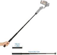 🤳 29-inch handheld extension rod for gimbal – selfie stick with adjustable length, compatible with dji osmo mobile 2, dji osmo 3, feiyu, zhiyun smooth q & 4, equipped with 1/4" thread handheld pole logo