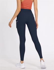 img 3 attached to 💪 ODODOS Women's High Waisted Workout Capris Leggings with Dual Pockets - Ideal for Sports, Running, Yoga, Gym - 19"/28" Inseam