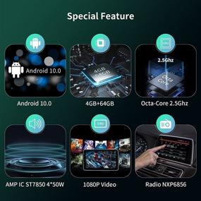 img 2 attached to 🚗 ViaBecs 10.2-inch Android 10.0 Apple Carplay Head Unit for Nissan Altima Teana 2013-2018 - Multimedia Car Stereo with GPS Navigation, WiFi, 1080P Video Playback, Car Audio Player and Handsfree Calling