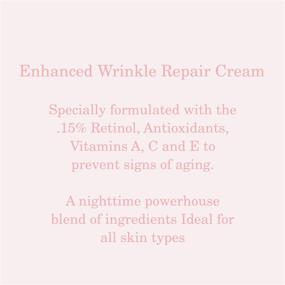 img 1 attached to Alpha Skin Care Enhanced Wrinkle Repair Cream: Effective Anti-Aging Formula with Retinol, Vitamins 🌟 A, C & E; Reduces Lines & Wrinkles for All Skin Types - 1.05 Oz