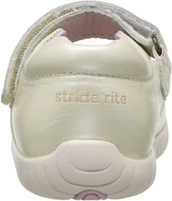 img 3 attached to Stride Rite SRTech Champagne Toddler Girls' Shoes: Stylish and Comfortable Flats
