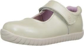 img 4 attached to Stride Rite SRTech Champagne Toddler Girls' Shoes: Stylish and Comfortable Flats