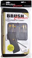 🎨 black keep n' carry zippered brush carrier, short handle by royal langnickel - 12-1/2-inch x 11-1/4-inch logo