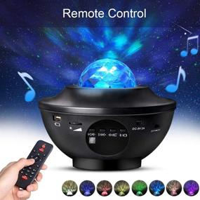 img 2 attached to Ocean Wave Starry Laser Star Projector Night Light with Music Speaker - Delicacy Christmas Projector Light for Baby Kids Bedroom Party Home Holidays