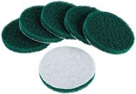 🧽 kichwit 6-pack replacement scrub pads: super abrasive green pads (5 inch) logo