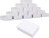 🧽 multi-functional household cleaning sponges - pack of 50/100 magic eraser melamine sponge foam pads: ideal for cleaning kitchen utensils, furniture, bathrooms, bathtubs, sinks, floors, baseboards, and walls logo