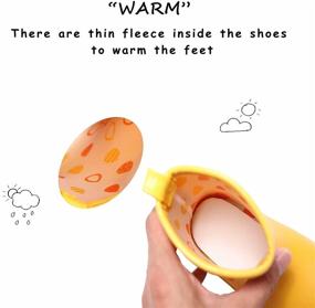 img 1 attached to Waterproof Toddler Rain Shoes- Easy Boys' Outdoor Footwear