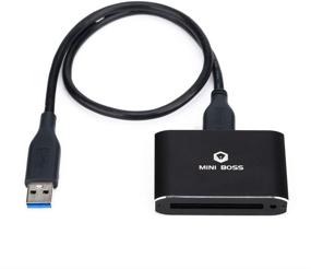 img 1 attached to MINI BOSS CFast 2.0 Card Reader with USB 3.0 Compatibility - 500MB/S Transfer Rate, Supports CFast 2.0 Cards (Black)