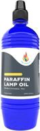 🔵 1-liter blue liquid paraffin lamp oil - smokeless, odorless, ultra clean burning fuel for indoor and outdoor use logo