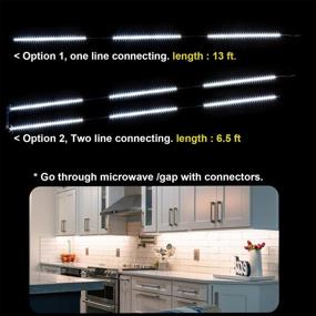 img 2 attached to Wobane Dimmable LED Under Counter Light - 8 PCS Strip Light Bars with Remote Control for Kitchen, Shelf, Pantry, Showcase, Desk, Cupboard - 6000K White, Timing, 20W 1900LM, 13 ft